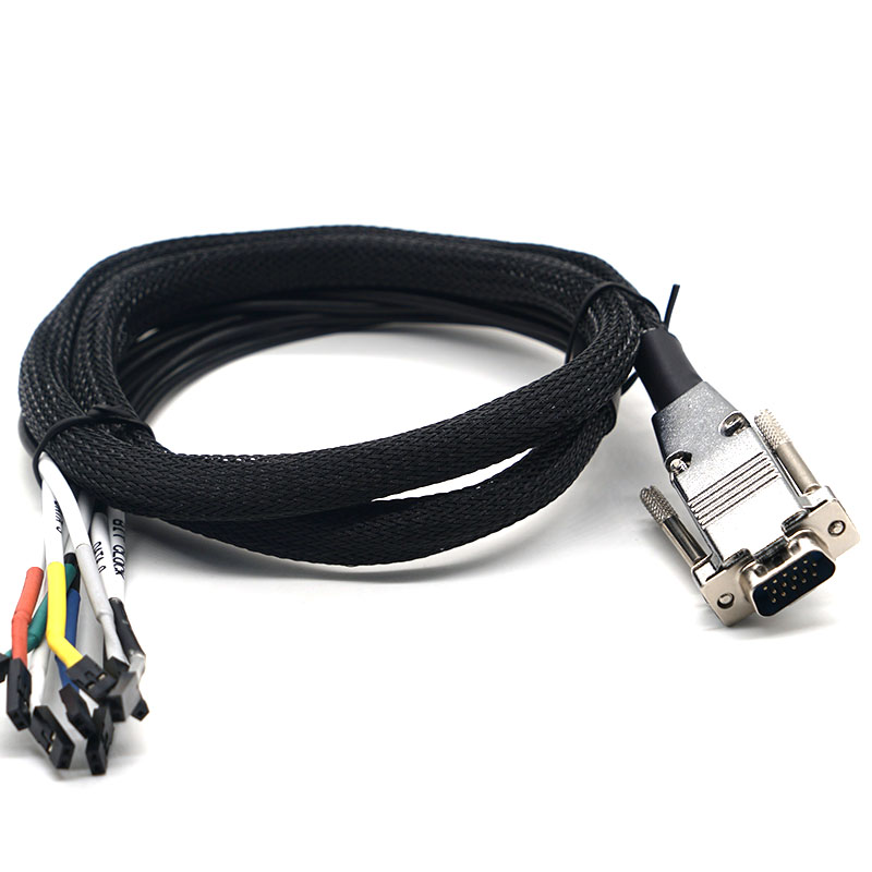 Conector DB a cable coaxial Dupont 2.54