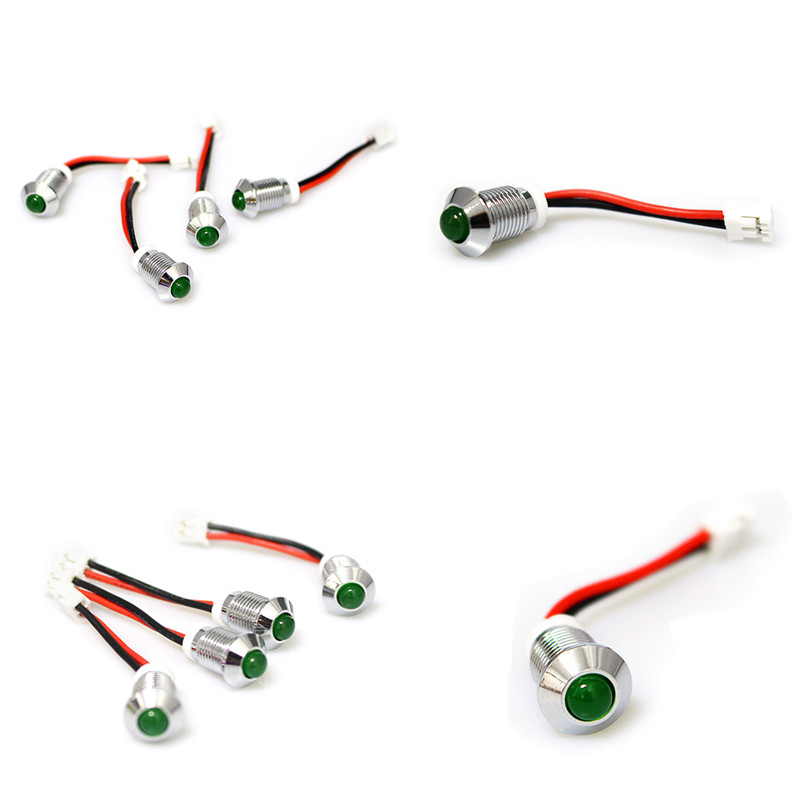 Mazo de cables LED Luz indicadora roja y verde Enchufe eléctrico Conector XH 2.54