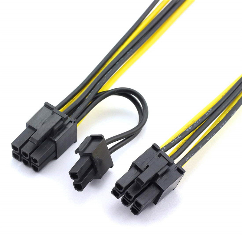 Cable PCIe de 6 pines macho a 8 (6 2) pines macho